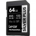 Lexar 64GB Professional SILVER PLUS UHS-I SDXC Memory Card